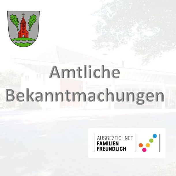 Bekanntmachungen